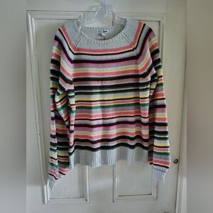Fashion Nova Sydney Multicolor Striped Sweater Size Large NWT